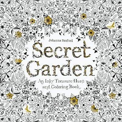 Secret Garden: An Inky Treasure Hunt and Coloring Book (For Adults, mindfulness coloring) | Amazon (US)