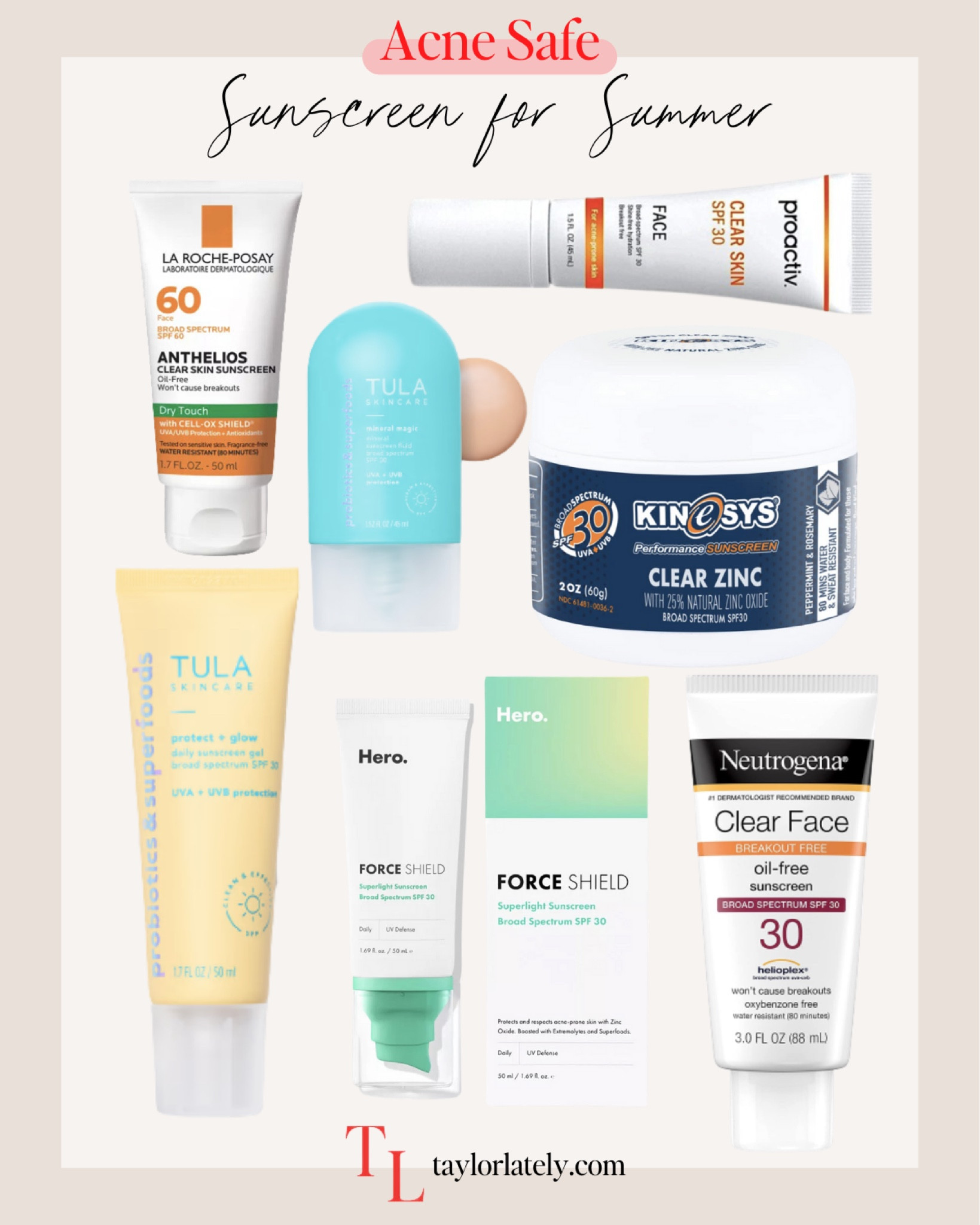 ACNE SAFE SUNSCREEN FAVES 

#LTKunder100 #LTKtravel #LTKbeauty