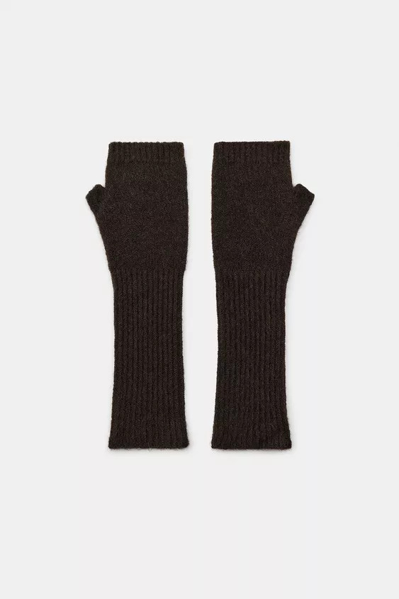 LONG KNIT MITTENS | Zara US