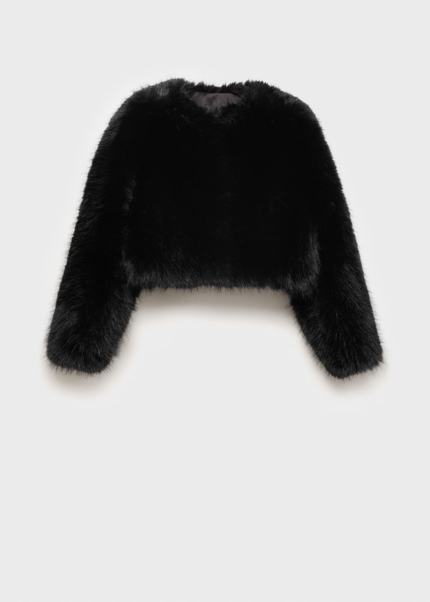 Fur effect jacket - Women | MANGO United Kingdom | MANGO (UK)