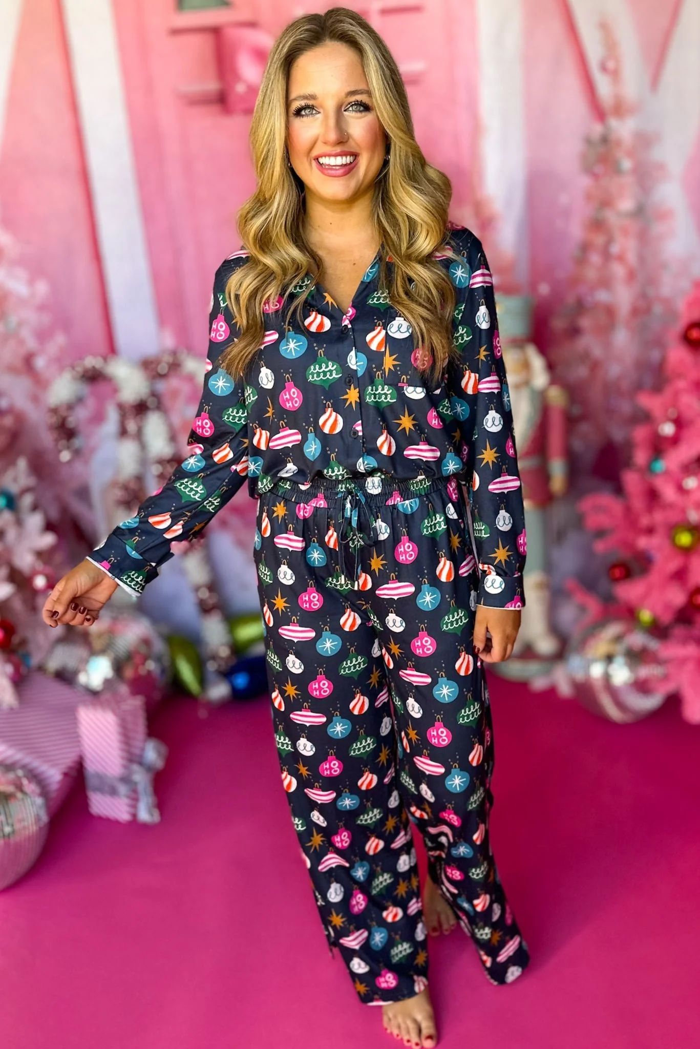 SSYS The Millie Pajamas In Ornaments | Shop Style Your Senses