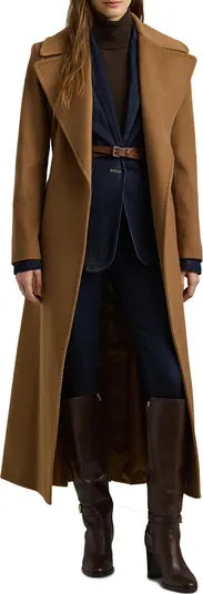 Belted Wool Blend Wrap Coat | Nordstrom