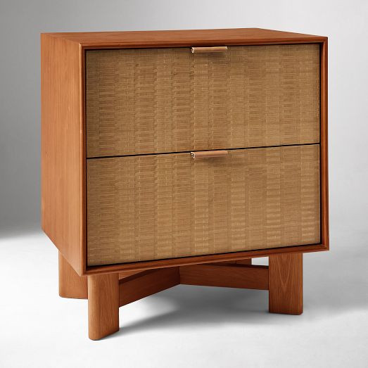 Herman Basket Woven Veneer Nightstand (22") | West Elm (US)