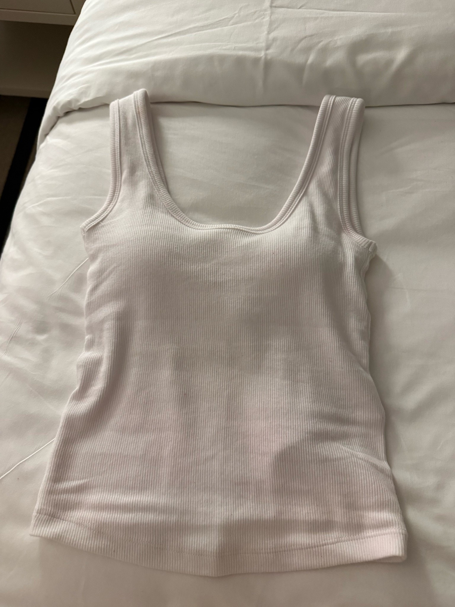 The best white tank for sure has a built in bra! Size xxs

#LTKPetite