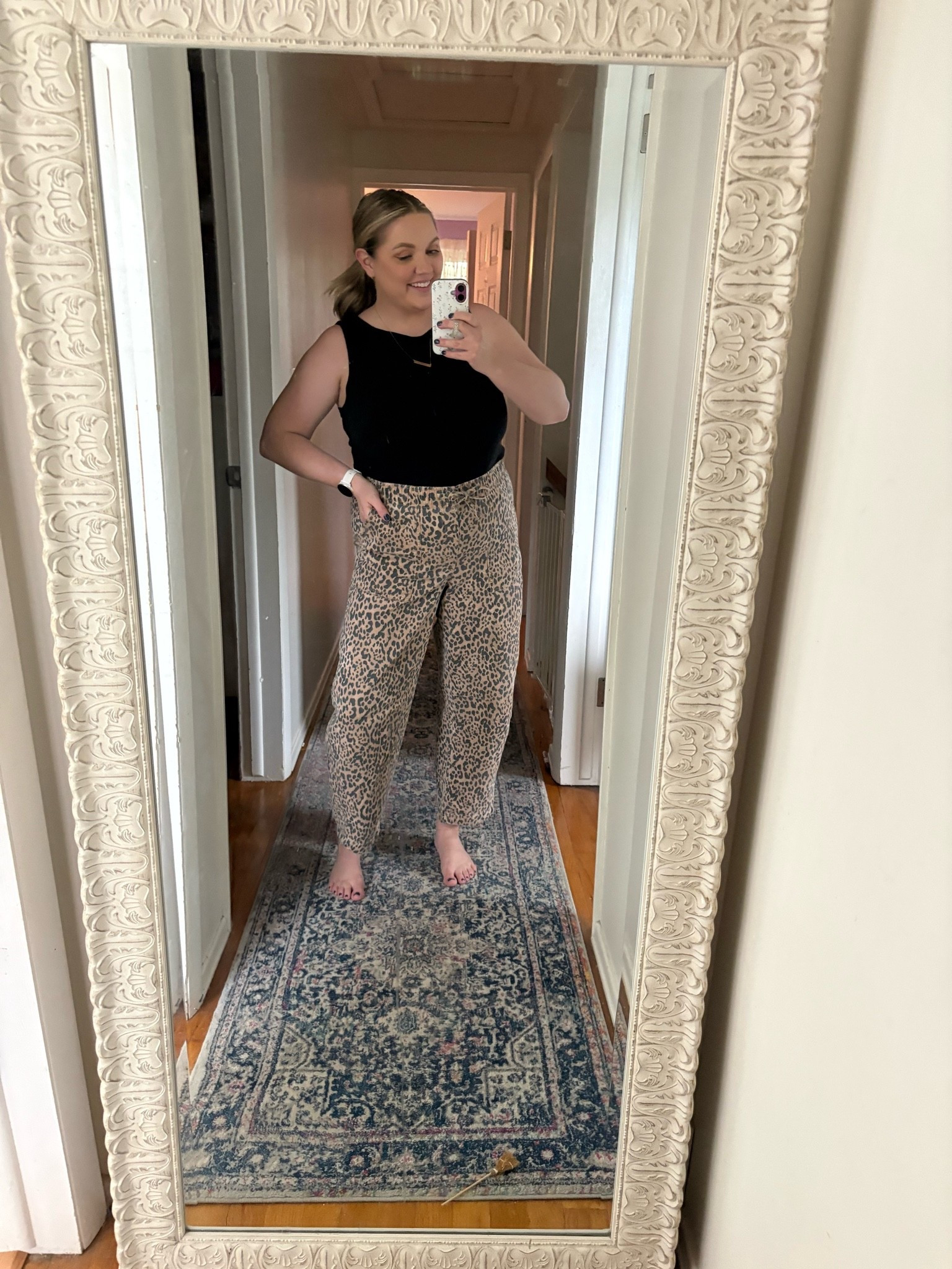 Loving these cheetah pants. There’s so many ways that you can style them for the season, and into the winter. Not to mention, they’re hella comfy.

#LTKootd #LTKMidsize #LTKSeasonal