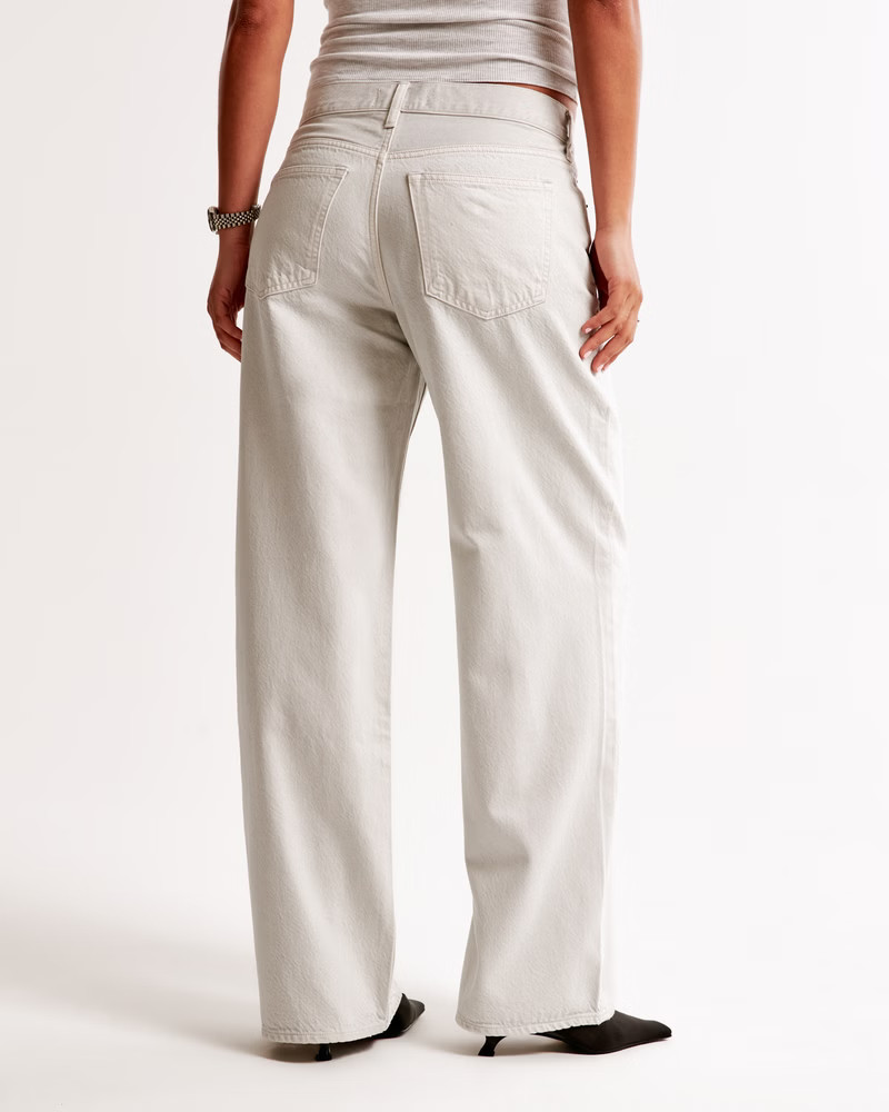 Curve Love Low Rise Ultra Loose Jean | Abercrombie & Fitch (US)