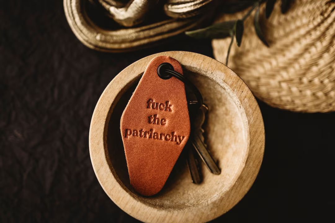 Fuck the Patriarchy Leather Motel Keychain Taylor Swift - Etsy | Etsy (US)