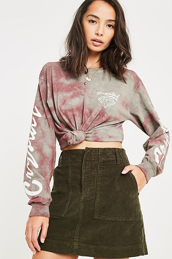 BDG Corduroy Carpenter Skirt - Green XS at Urban Outfitters | Urban Outfitters (US and RoW)