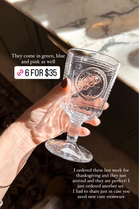 These glasses turned out so cute! Perfect for thanksgiving 
-
Amazon finds. Amazon deals. Dinnerware. Sale alert  

#LTKhome #LTKCyberWeek #LTKfindsunder50