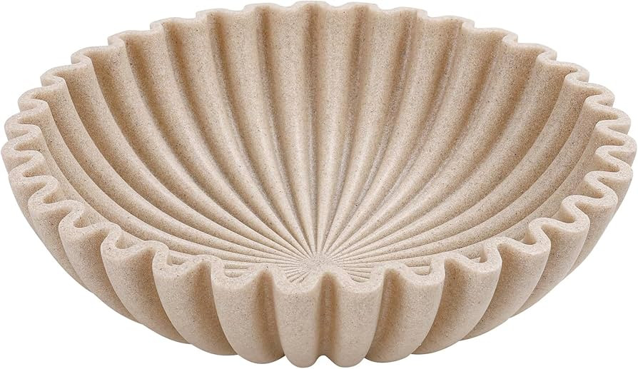 YMXYJM Large Decorative Bowl, Modern Handicraft Bowls for Home Decor, Fruit Bowl for Kitchen Coun... | Amazon (US)