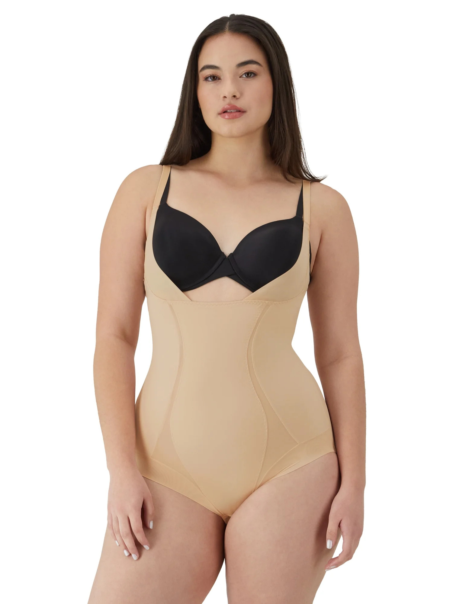 Maidenform Women\u2019s Shapewear Firm Control Open Bust Bodysuit, Sizes up to 3XL | Walmart (US)