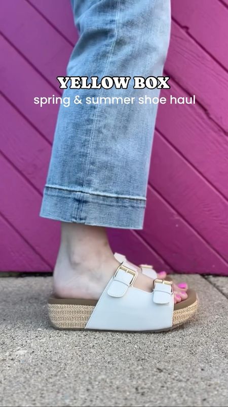Spring and summer shoe haul from Yellow Box, affordable shoes, comfortable shoes, sandals, sneakers, under $100 

#LTKShoeCrush #LTKStyleTip #LTKFindsUnder100