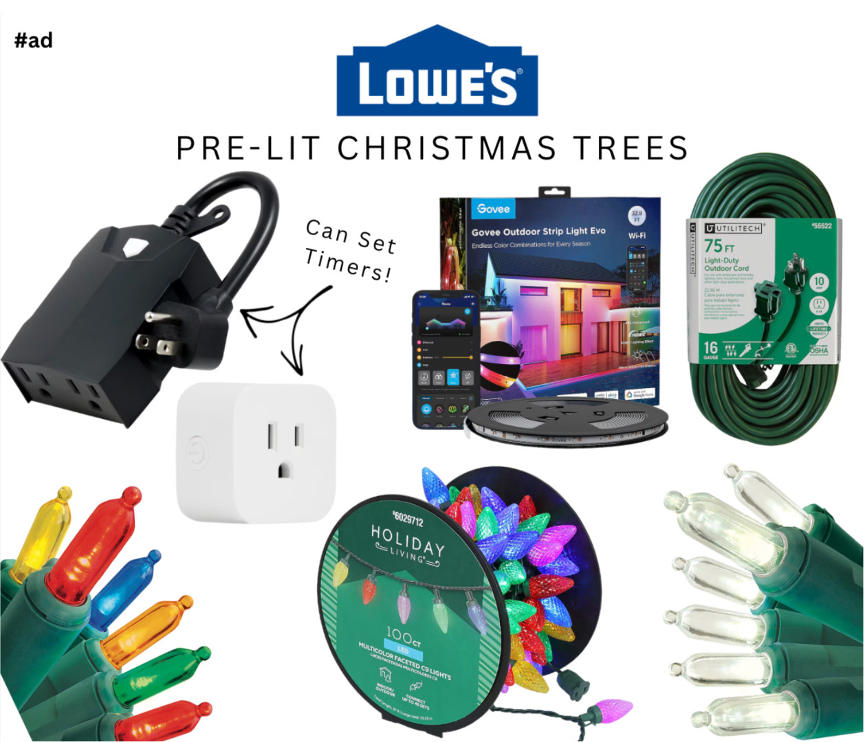 You guys... tell me I’m not the only one already decorating?? 😅
Lowe’s Early Black Friday Deals are SO good right now! Extension cords (because we all know we want Griswold status this year and we will need at least 20 of those), smart plugs that can set timers (yes, please 🙌), and the cutest colorful lights!
Be sure to peek at my faves below! 🎄 
@loweshomeimprovement 

 #ad #lowespartner
