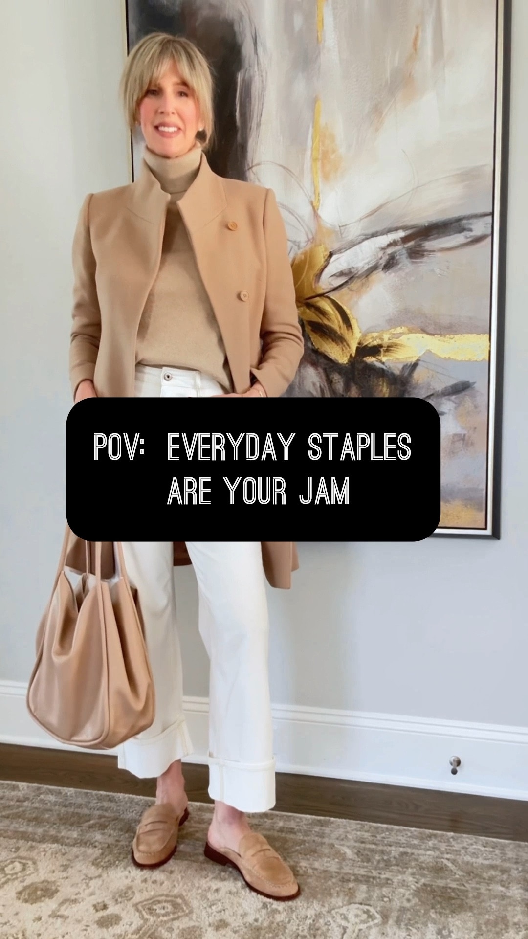 Everyday staples you’ll actually wear.  

Classic style for women.  

Cashmere turtleneck, comfy jeans with the right amount of stretch and a fabulous suede mule and coat to pull it all together.  Everything runs true to size.  

Outfit ideas, over 50 style 

#LTKOver40 #LTKootd #LTKSeasonal