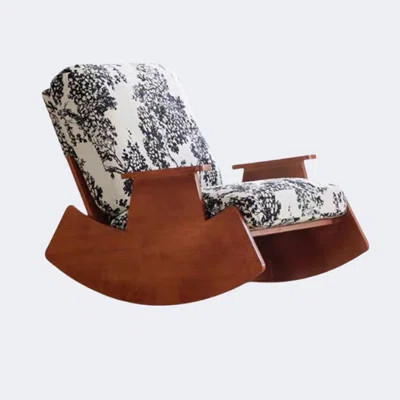 Vintage Floral Fabric Rocking Chair Rocking Chair | Wayfair North America