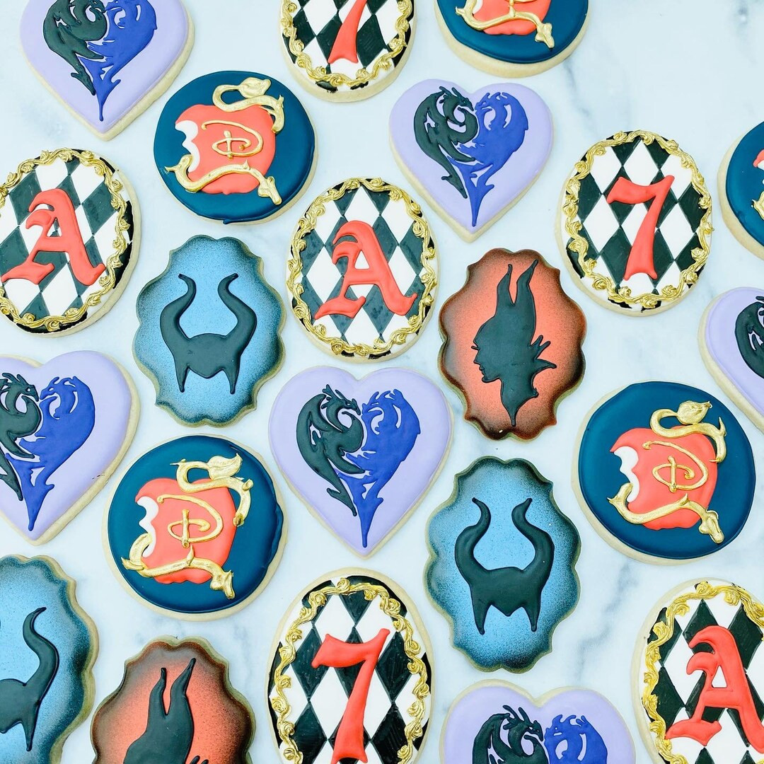 Descendants Cookies FREE SHIPPING Mal Carlos Jay Evie - Etsy | Etsy (US)