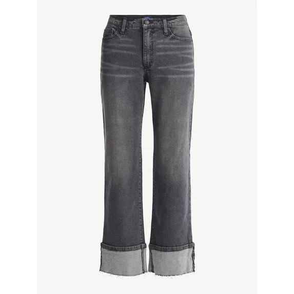 Scoop Women's Benton Cuffed Ankle Jeans, 25", 27", and 29" Inseams, Sizes 0-26W | Walmart (US)