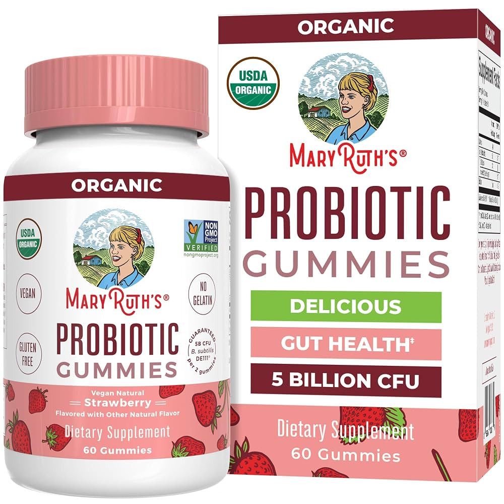 MaryRuth Organics USDA Organic Probiotic Gummies |Probiotics forWomen & Men Digestive Health & Gu... | Amazon (US)