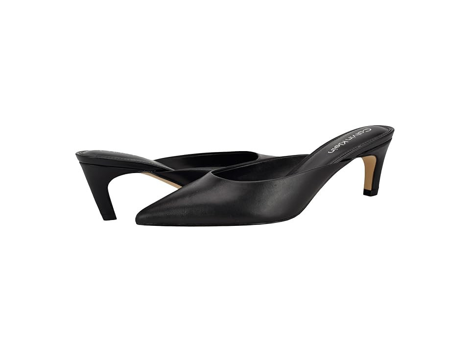 Calvin Klein Kalyn High Women's Heels Black Leather : 6.5 M, Leather/Synthetic | Zappos