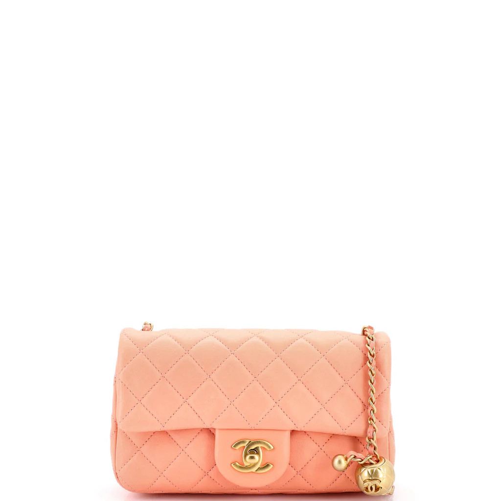 Pearl Crush Flap Bag Quilted Lambskin Mini | Rebag