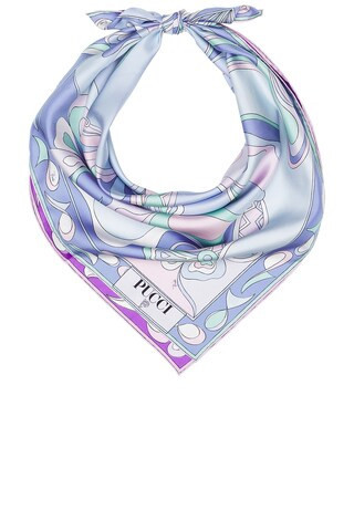 Emilio Pucci Foulard Scarf in Blue | FWRD 