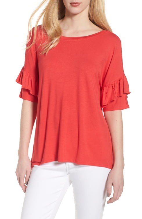 Chelsea28 Ruffle Sleeve Tee | Nordstrom