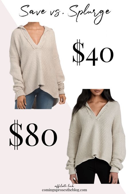 Save vs splurge: Free People Marlie pullover sweater.

Get the same brand sweater for $40 vs. $80!

#LTKGiftGuide #LTKSeasonal #LTKstyletip