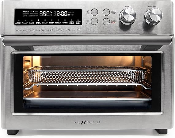 VAL CUCINE 10-in-1 Smart Air Fryer - Extra-Large Convection Countertop Toaster Oven - Brushed Sta... | Amazon (US)