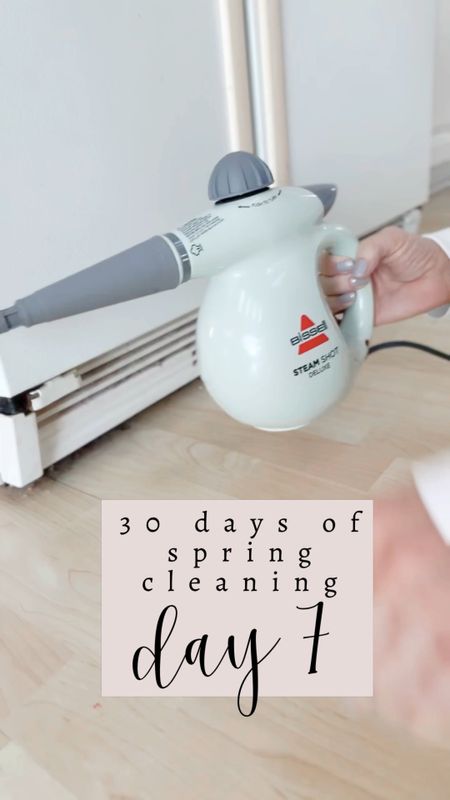 🌸🧼 30 Days of Spring Cleaning - Day 7: clean the vent UNDER the refrigerator.  Don’t worry about the entire fridge - we will clean another time.  I used this Bissell Steam Shot steam cleaner and look at how much gunk it got out of the refrigerator vent!  (PS:  I will be using this Bissell Steam Shot in other upcoming posts as well!)

#LTKVideo #LTKhome #LTKSeasonal