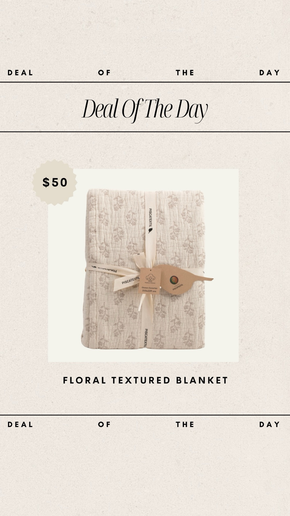 Deal of the Day - Floral Textured Blanket // only $50! 

tjmaxx finds, tjmaxx deals, floral blanket, home finds, affordable home finds, floral bedding, affordable bedding, neutral bedding

#LTKfindsunder50 #LTKhome