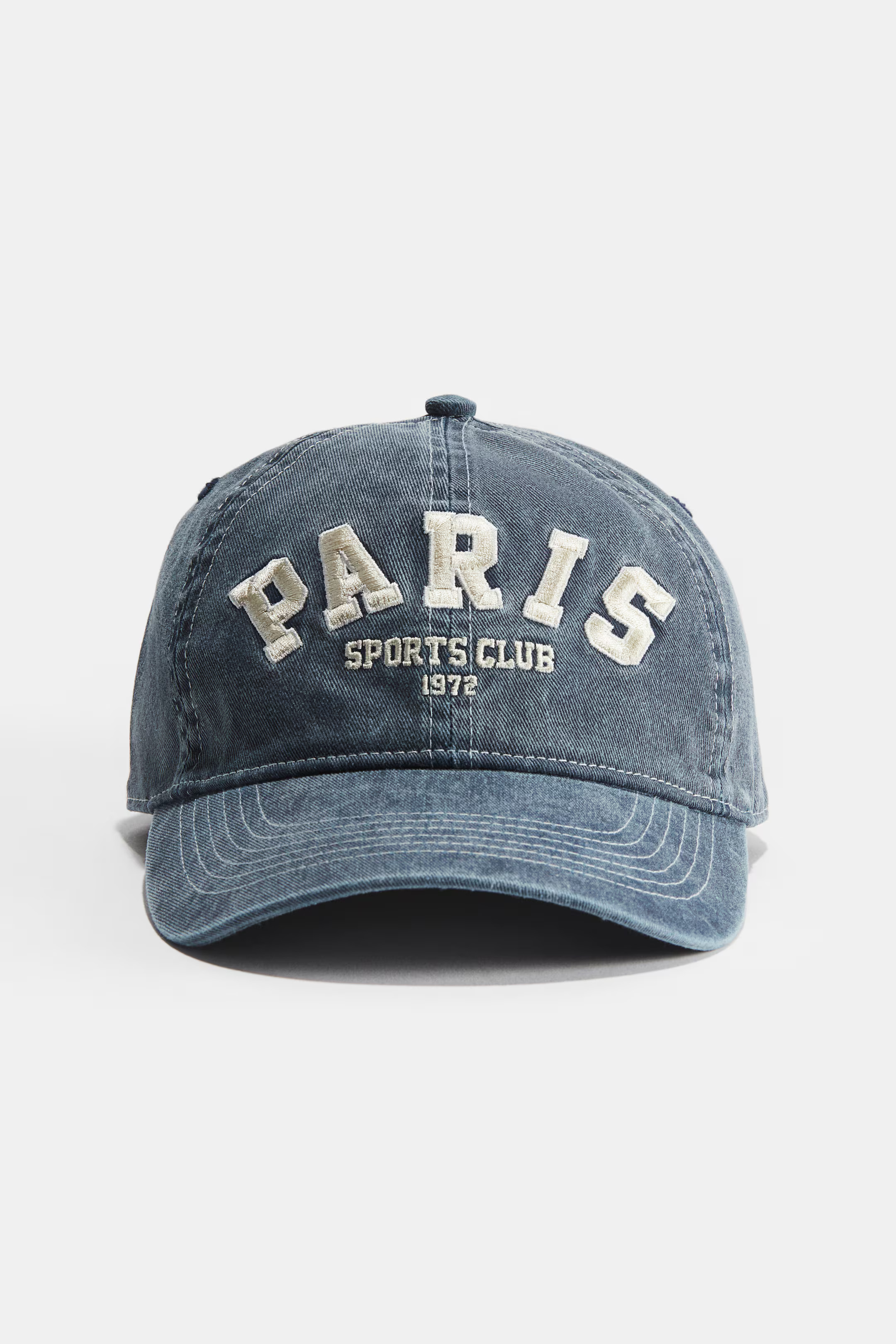 Gorra de algodón con motivo decorativo - Azul denim/París - MUJER | H&M ES | H&M (FR, IT, ES, PT, BE)