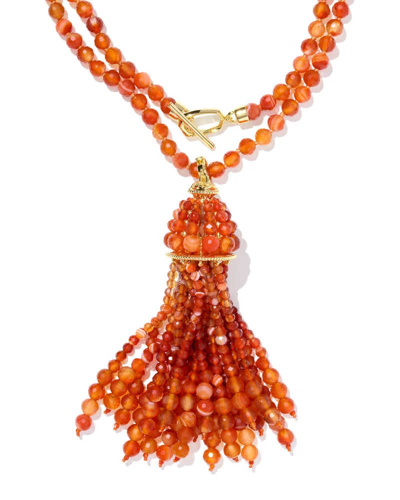 Sylvia Gold Large Long Pendant Necklace | Kendra Scott