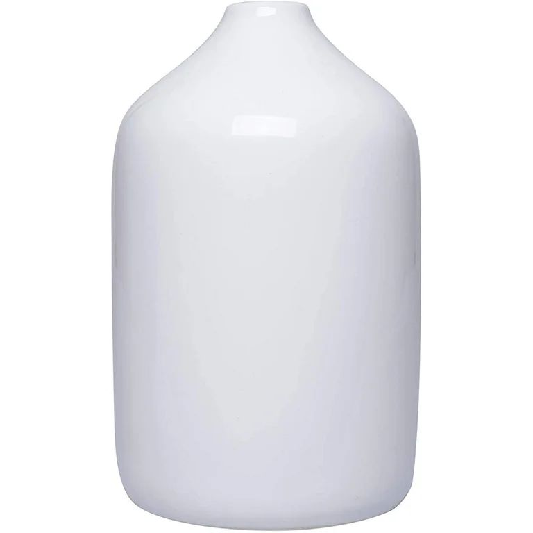 Hosley 8 Inch High Traditional White Ceramic Vase | Walmart (US)