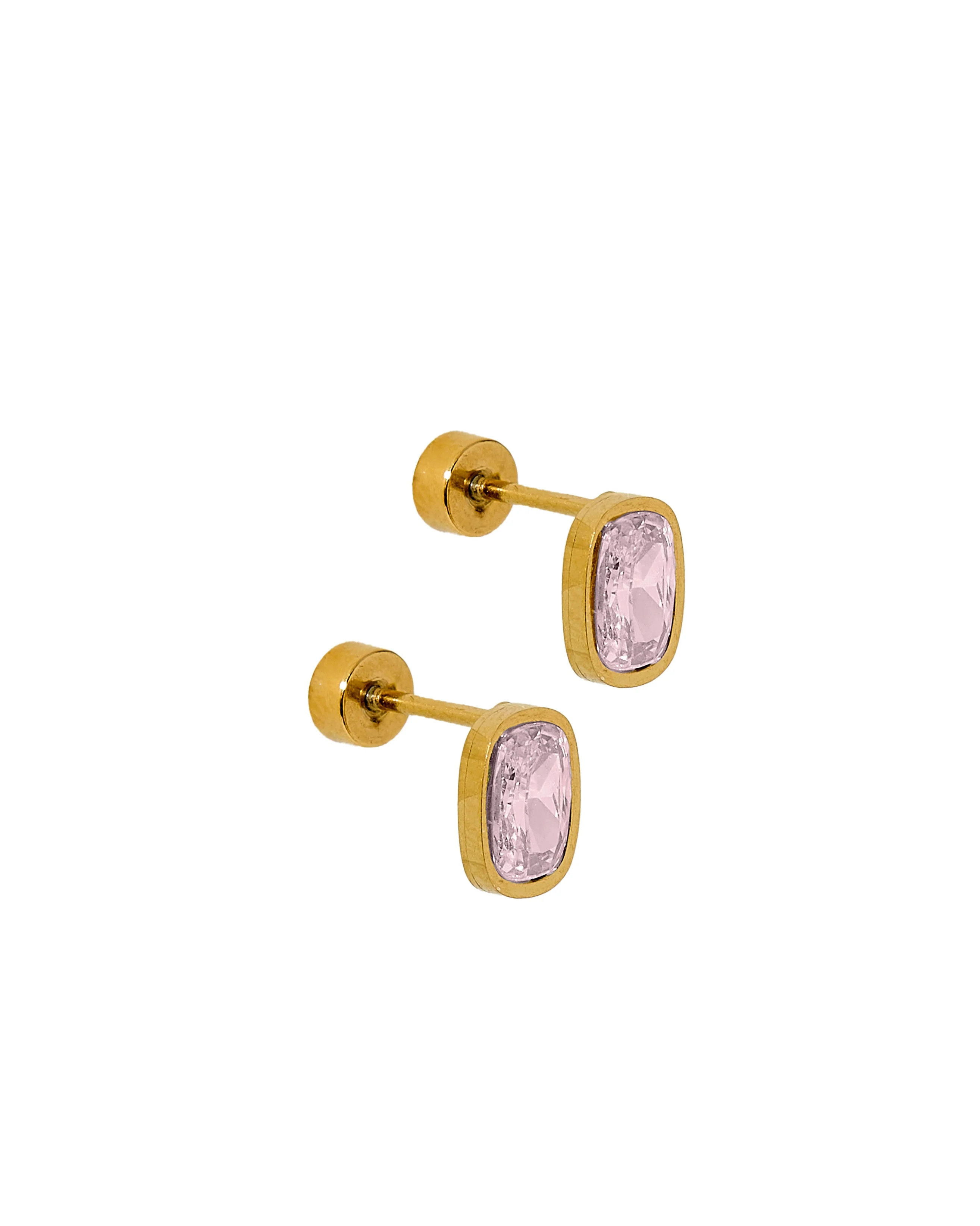Screwback Stud Earrings - Kay Pink | LINNY CO LLC
