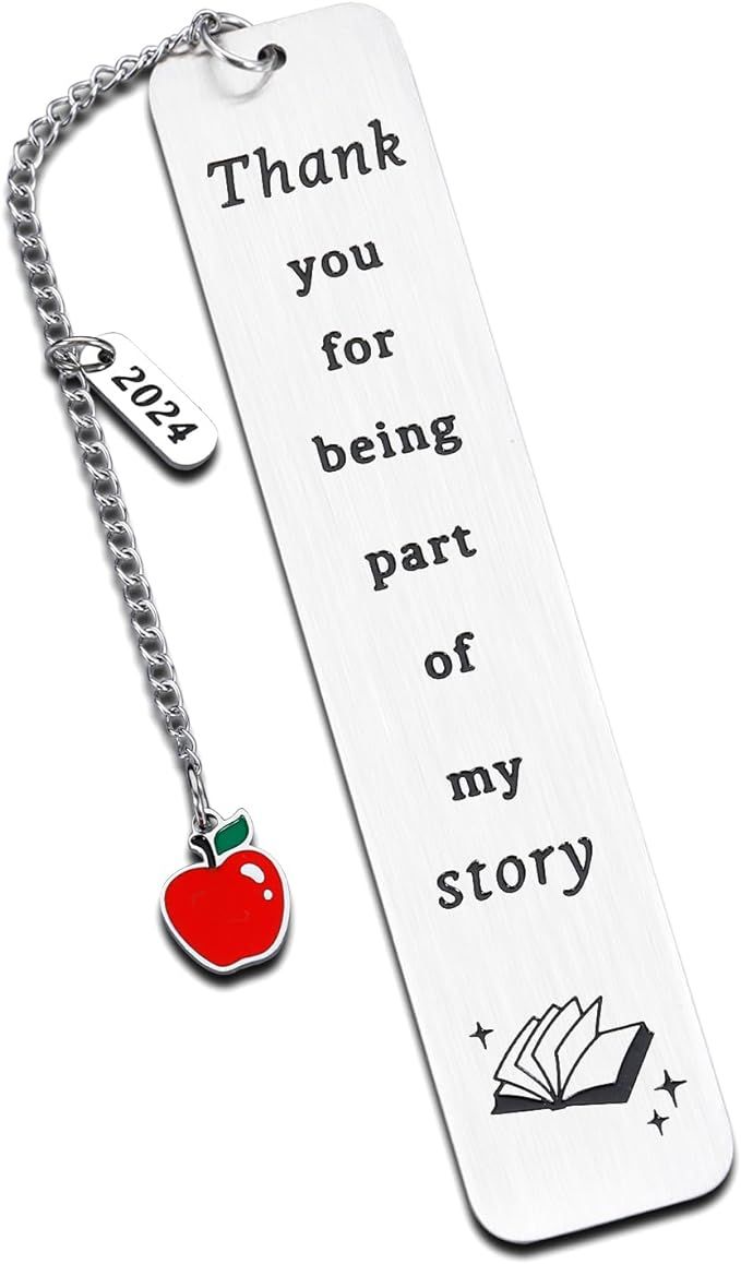 Teacher Appreciation Gifts, Teacher Gifts Bookmarks, Best Teacher Gift, End of Year First Day of ... | Amazon (US)