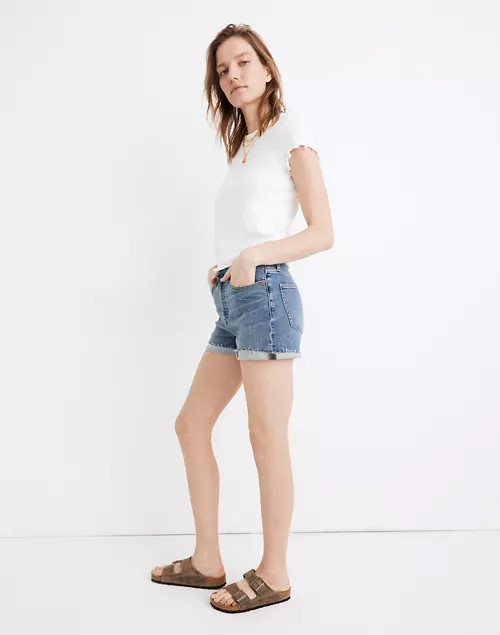 High-Rise Denim Shorts in Quintell Wash: TENCEL™ Lyocell Edition | Madewell