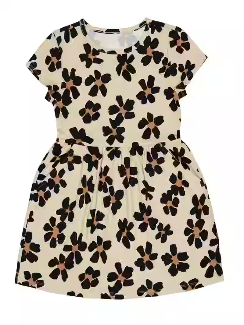 Wonder Nation Short Sleeve Play Dress, Sizes 4-18 & Plus | Walmart (US)