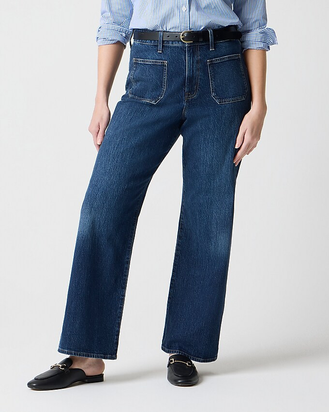 Curvy slim wide-leg jean in all-day stretch | J.Crew Factory