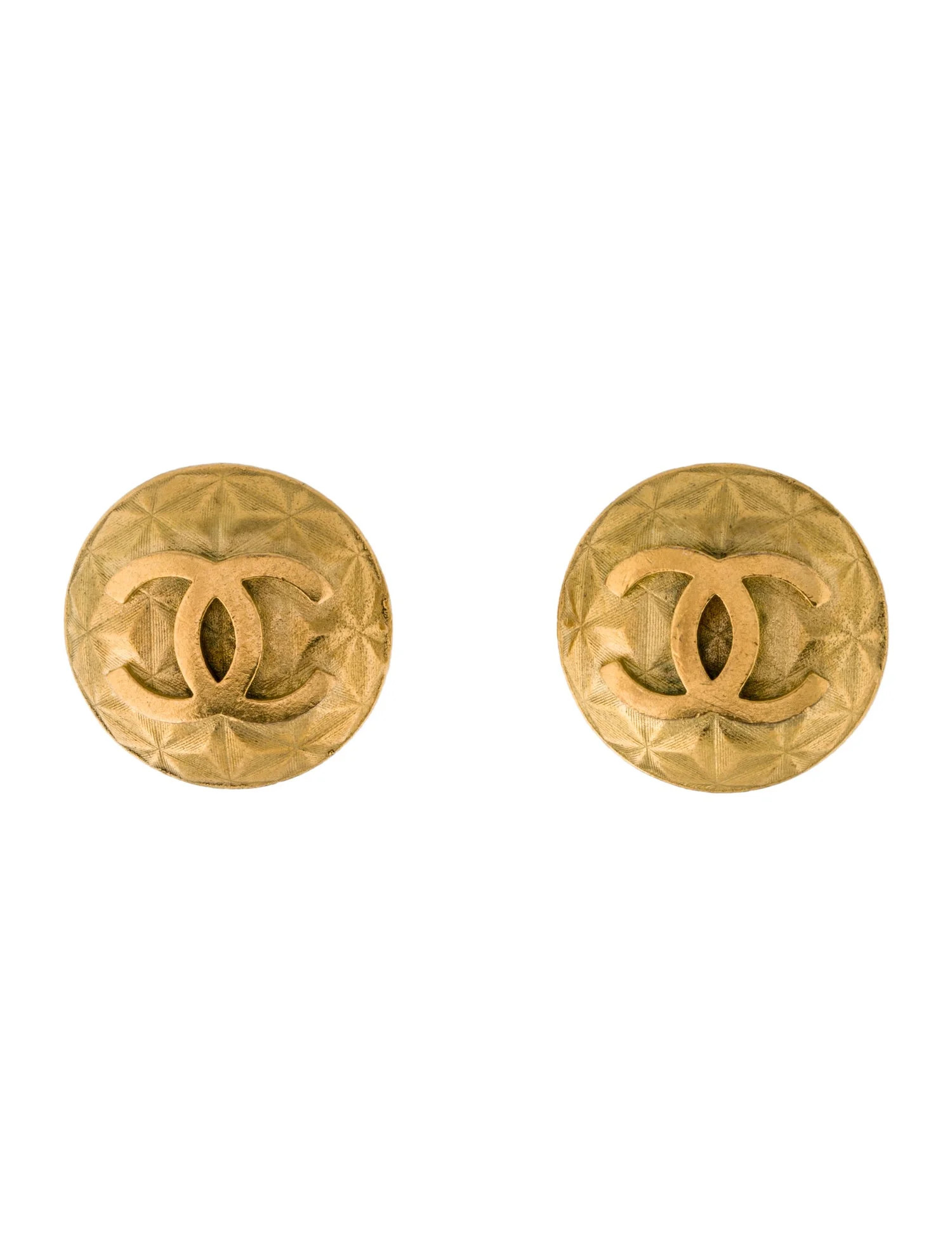 Chanel Vintage Quilted CC Clip-On Earrings - Clip-On, Earrings - CHA1317927 | The RealReal | The RealReal