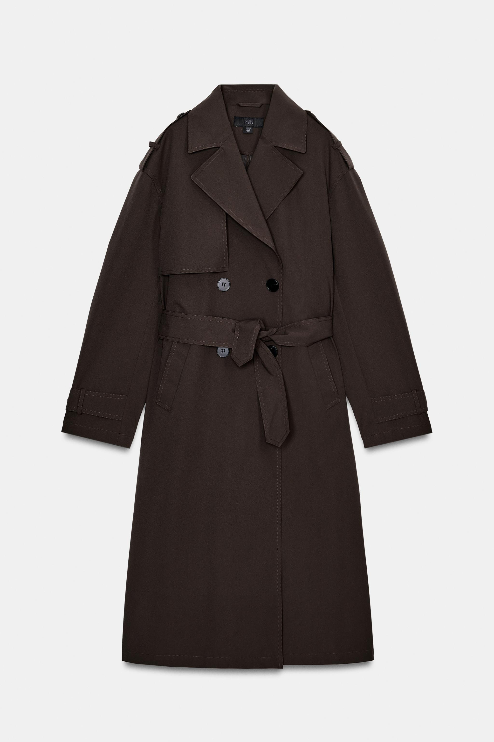 LONG BELTED WATER REPELLENT WINDPROOF TRENCH COAT | Zara US