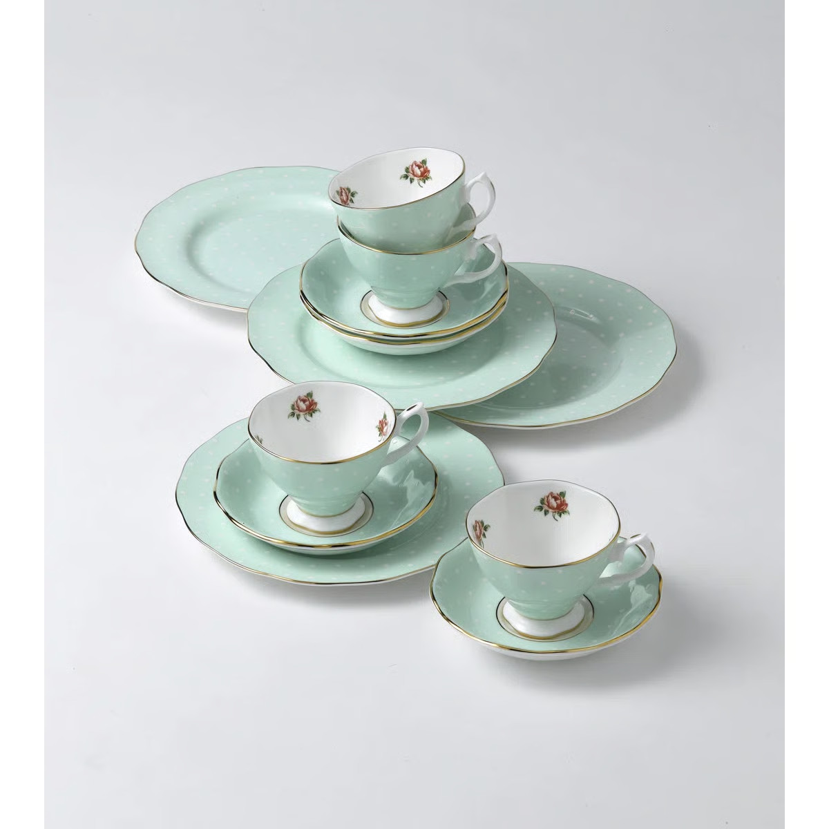 Polka Rose Entertaining 12 Piece Set | Wayfair North America
