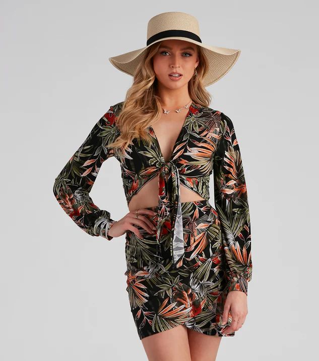 Island Tides Tropical Tie-Front Top | Windsor Stores