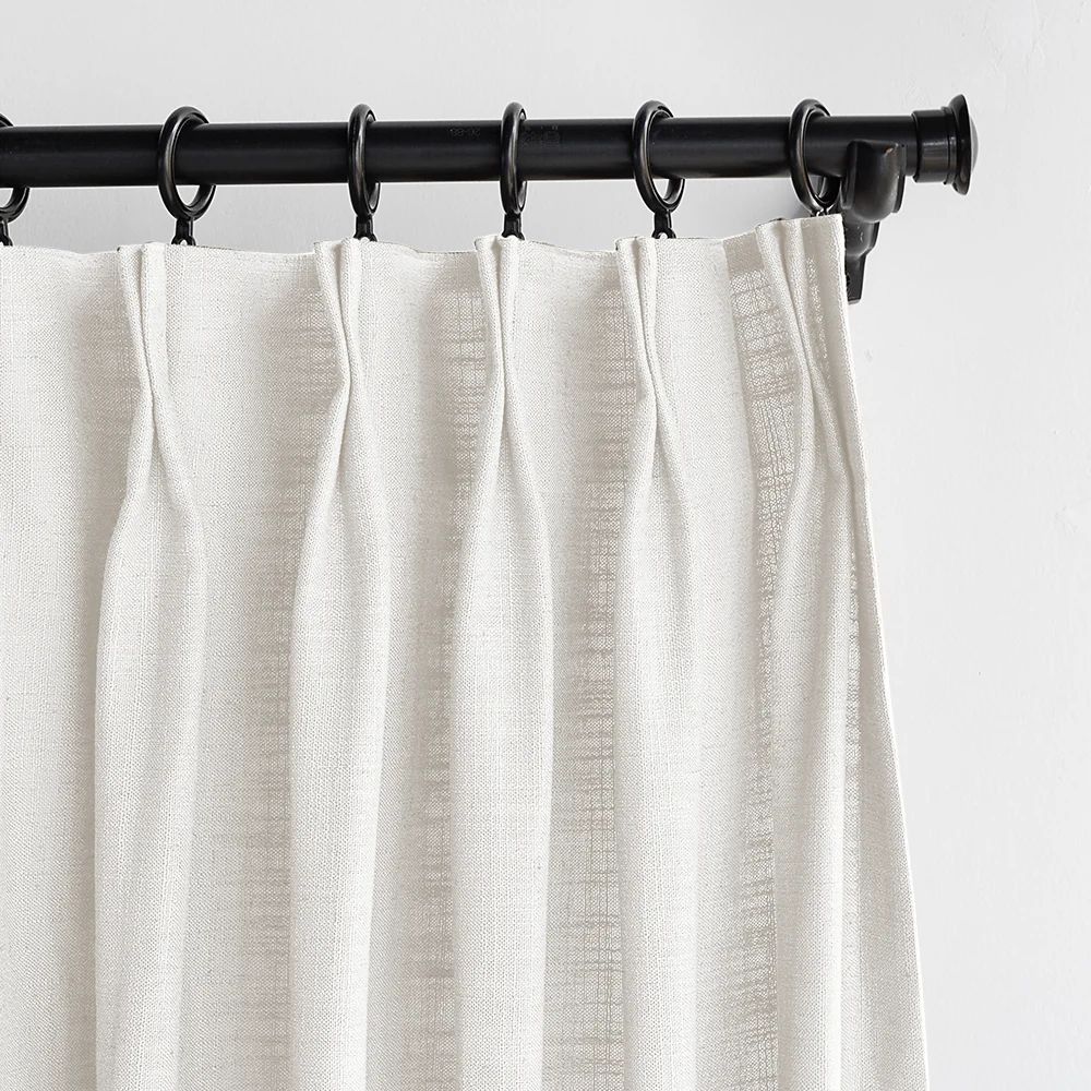 Lille Linen Curtains Drapes Pinch Pleated | Homerilla