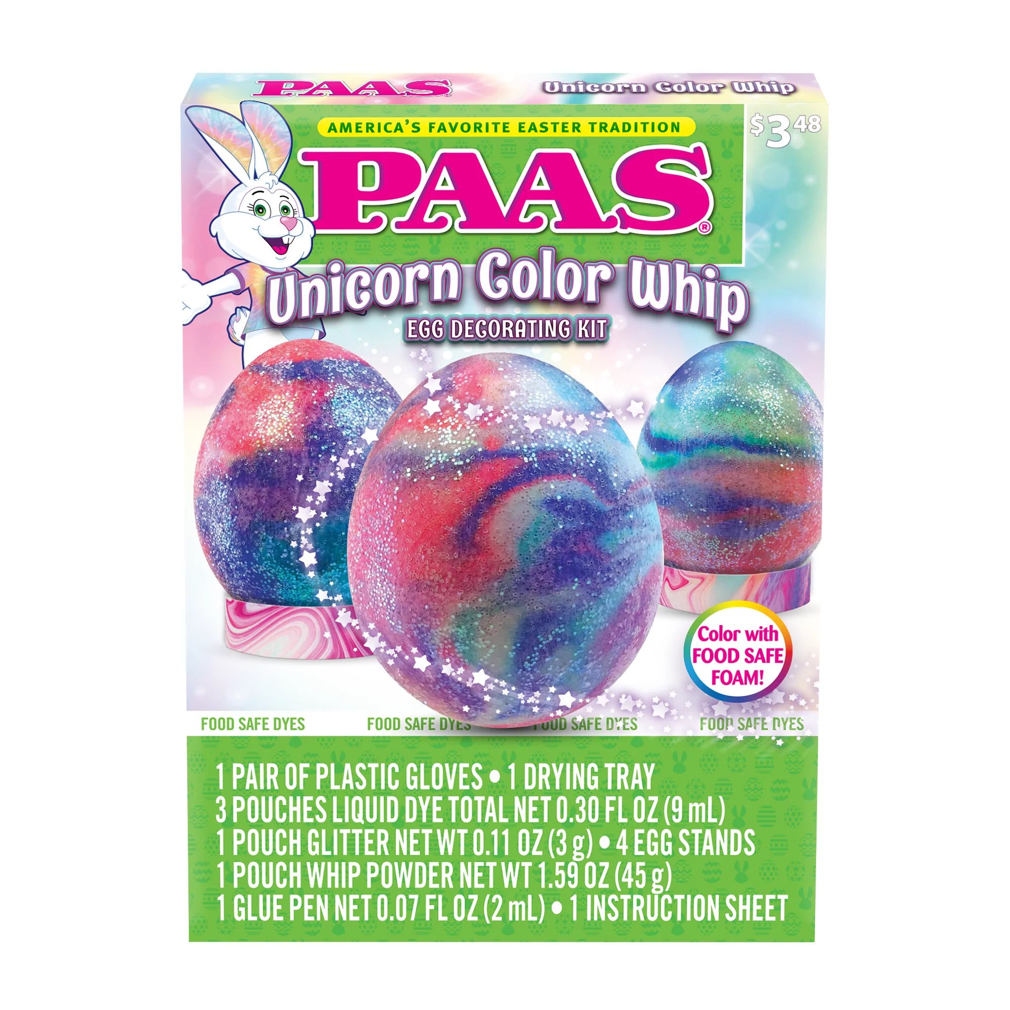 PAAS Easter Egg Decorating and Dye Kit, Unicorn Color Whip, 1 Kit | Walmart (US)