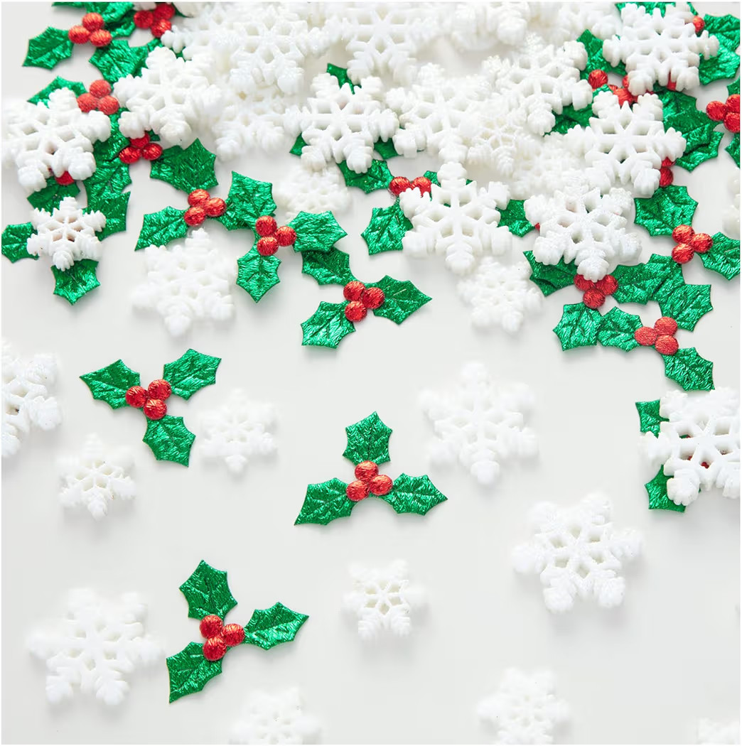 160PCS Mini/Small/Miniature Christmas Decorations for DIY Crafts Include Resin Charms Snowflakes&... | Amazon (US)