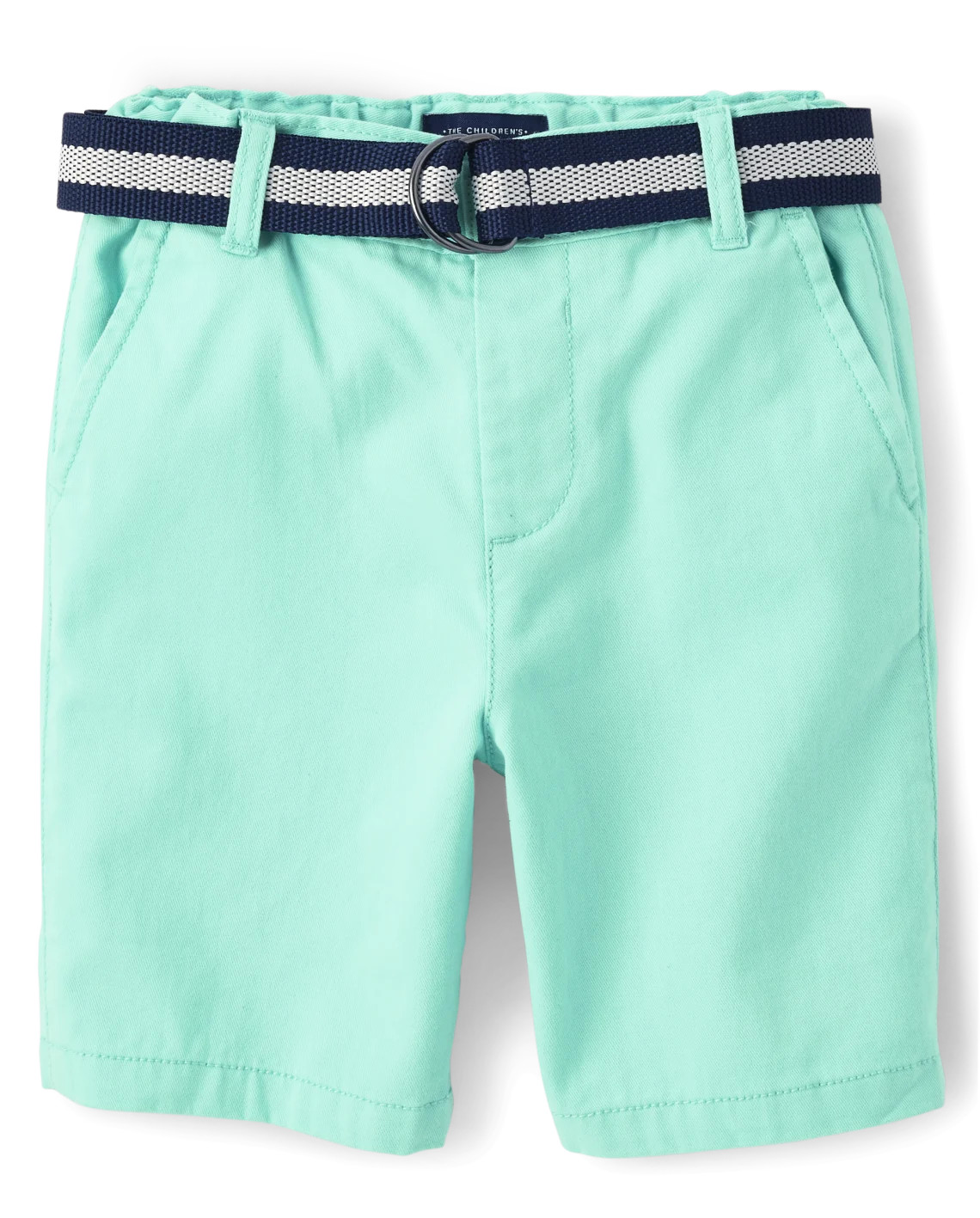 Boys Belted Chino Shorts - aqua | The Children's Place