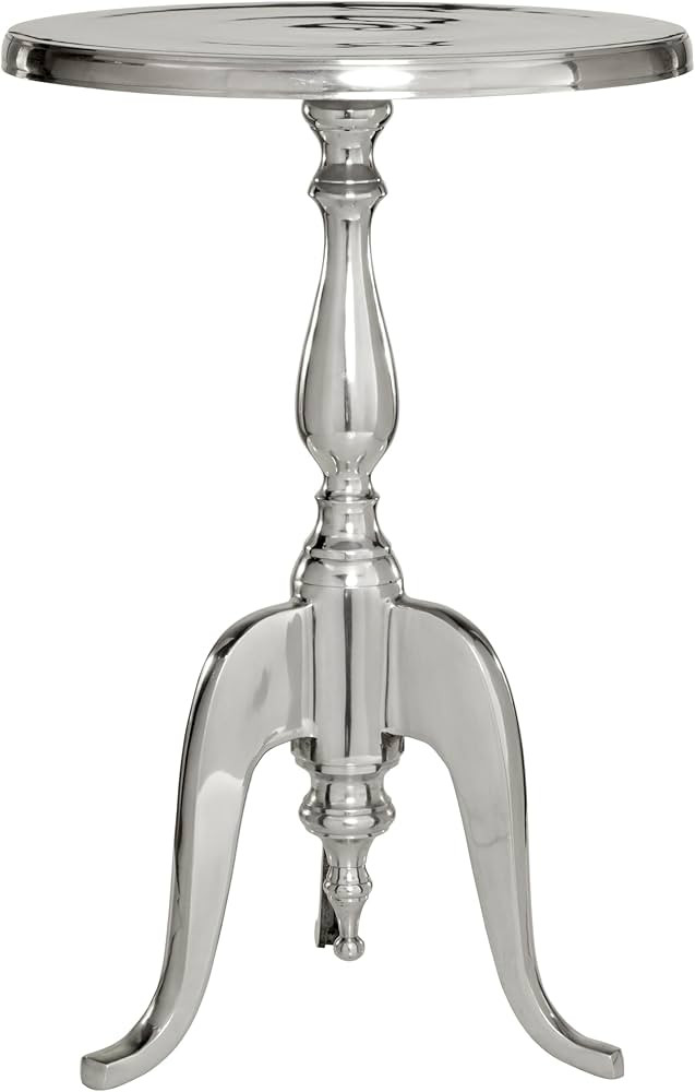 Deco 79 Aluminum Metal Side Accent Small End Table, 15" x 15" x 22", Silver | Amazon (US)