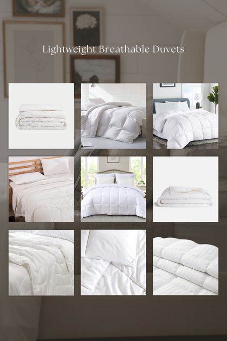 Lightweight breathable duvets to keep you cool at night! 

#LTKHome #LTKStyleTip #LTKSeasonal
