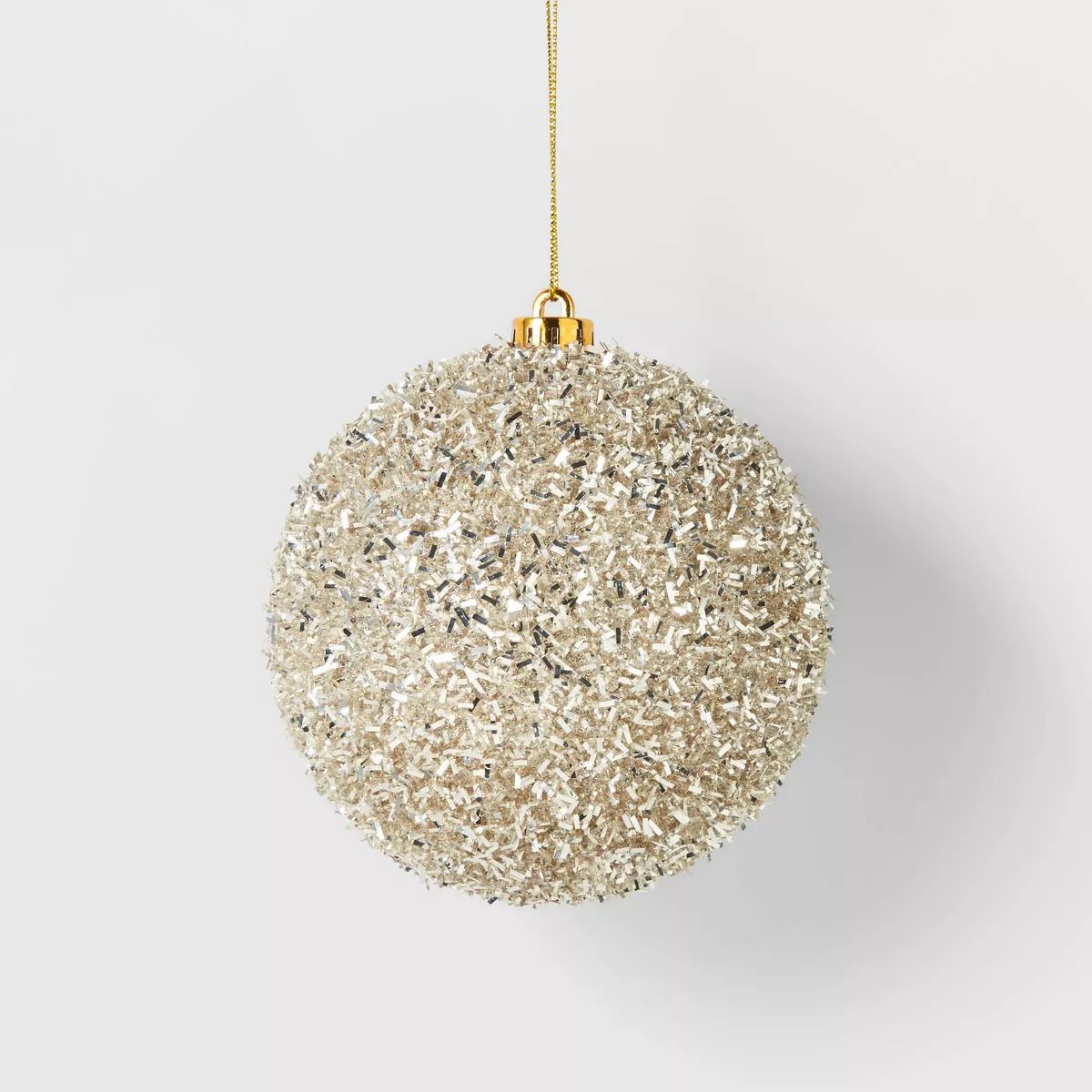 Tinsel Ball Christmas Tree Ornament Champagne - Wondershop™ | Target