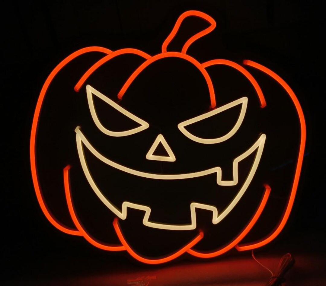 Jack-o-lantern/Pumpkin led neon sign | Etsy (US)